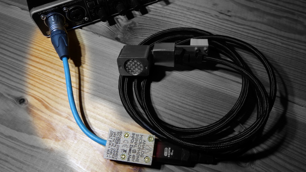 HDMI-&gt;XLR kabel